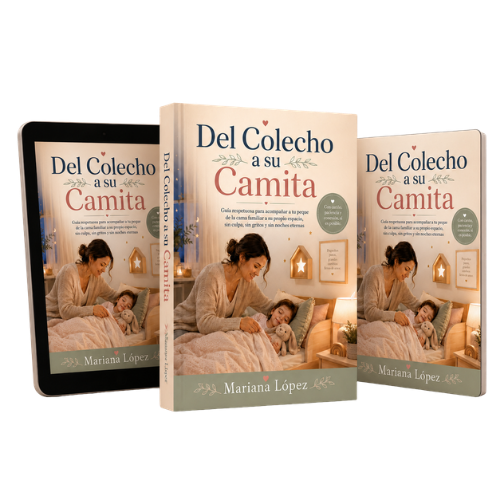 Mockup del libro Del Colecho a su Camita por Mariana López